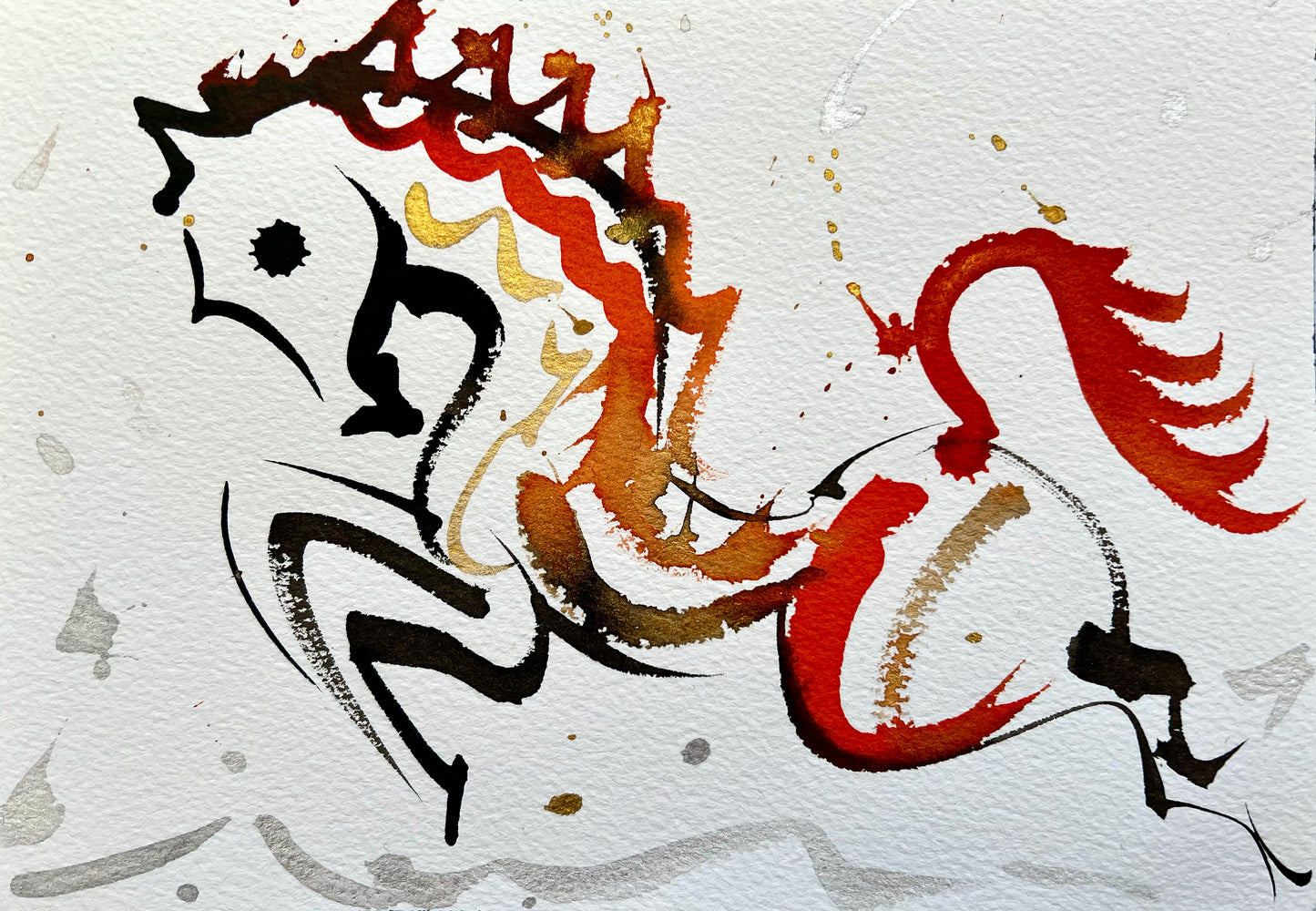 FIRE HORSE, 26 x 18 cm