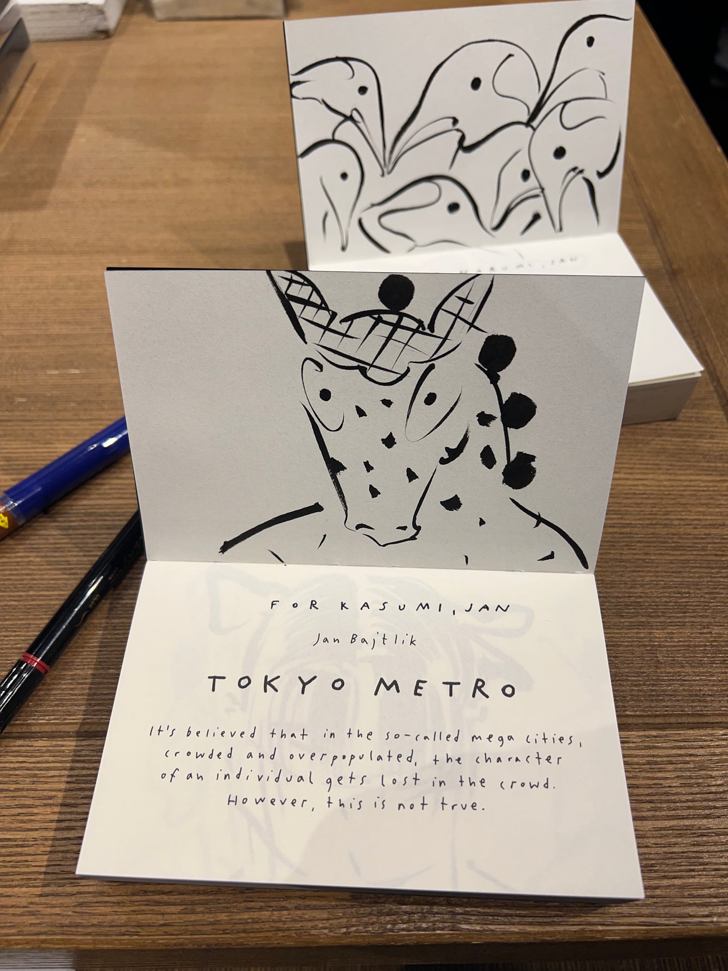 "Tokyo Metro" with hand-made dedication