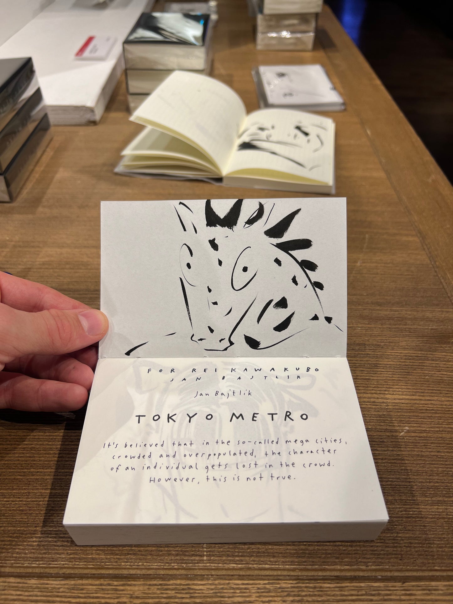 "Tokyo Metro" with hand-made dedication